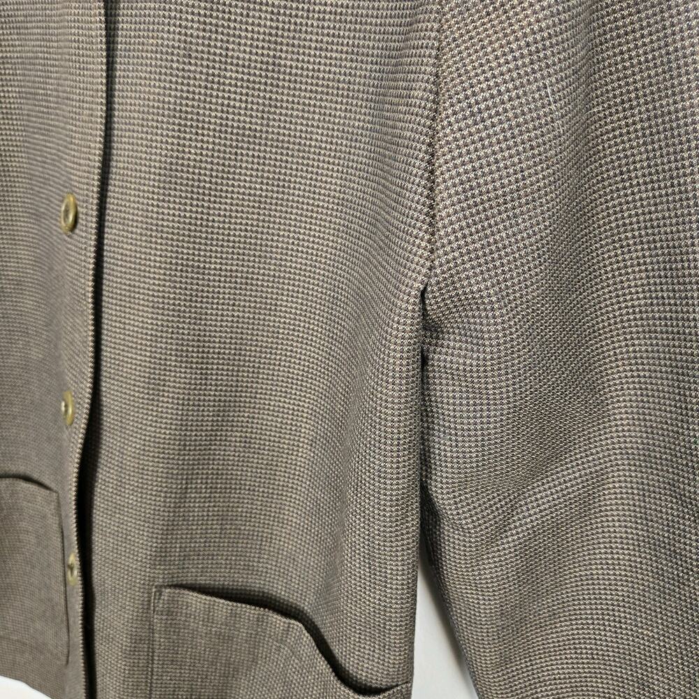 Vintage Harve Bernard Button Up Barn Style Jacket Brown Size 10 1960s 100% Wool - Picture 2 of 5